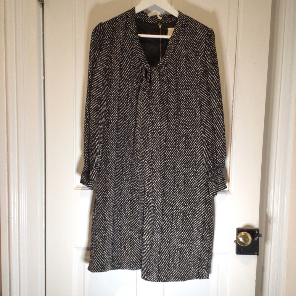 Kate Spade Black and White Silk Dress